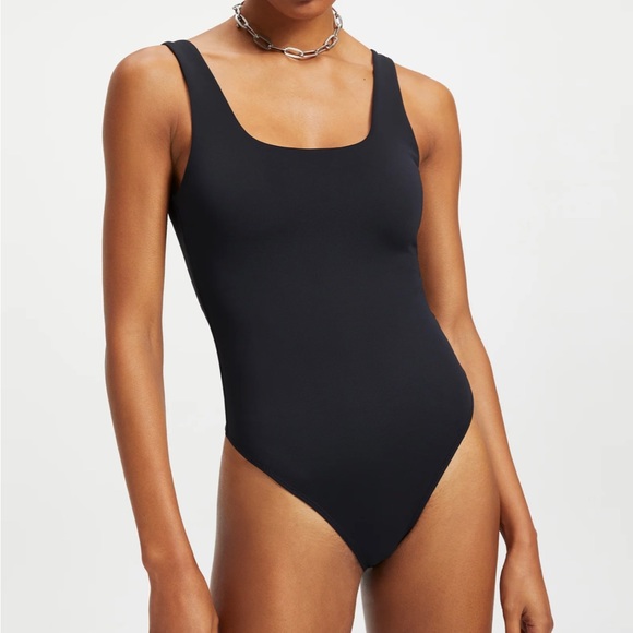Good American Scuba Modern Tank Bodysuit Black - Picture 1 of 8